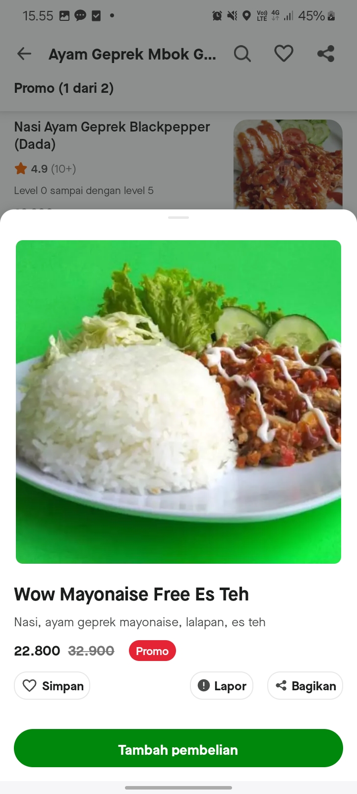 Wow Mayonaise Free Es Teh