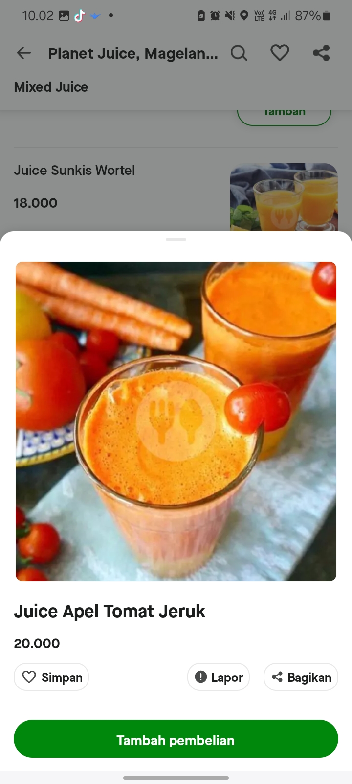 Juice Apel Tomat Jeruk