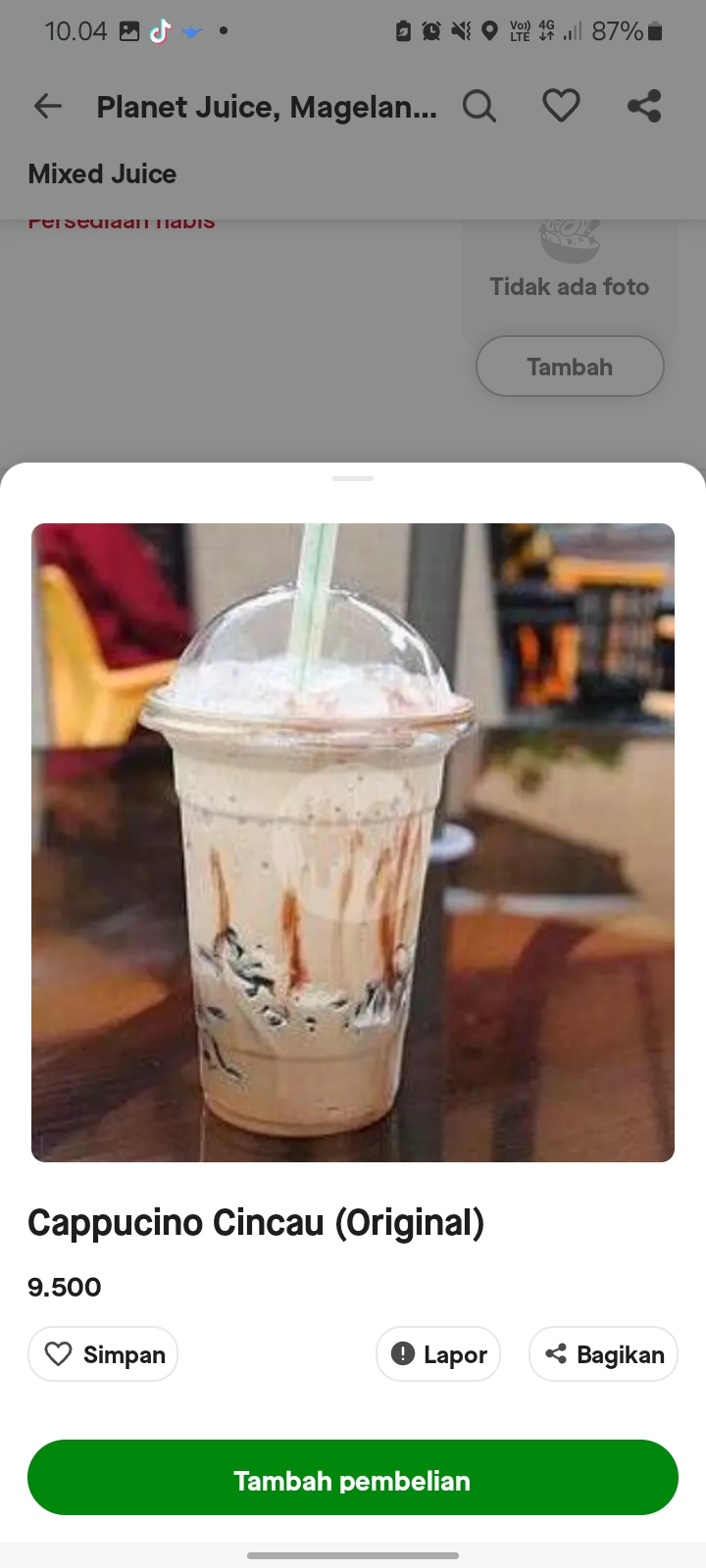 Cappucino Cincau (Original)