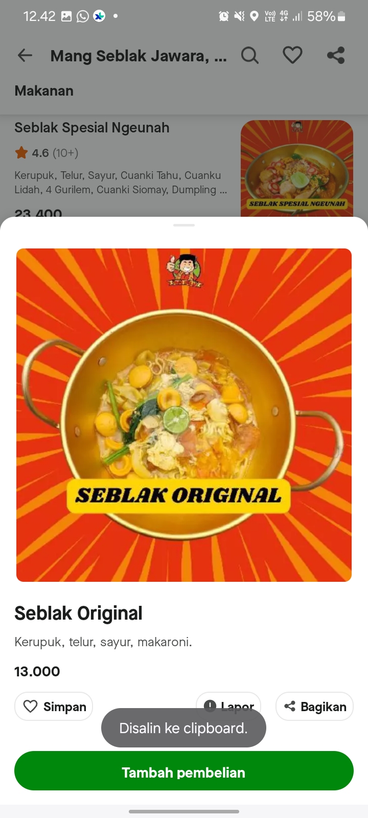 Seblak Original