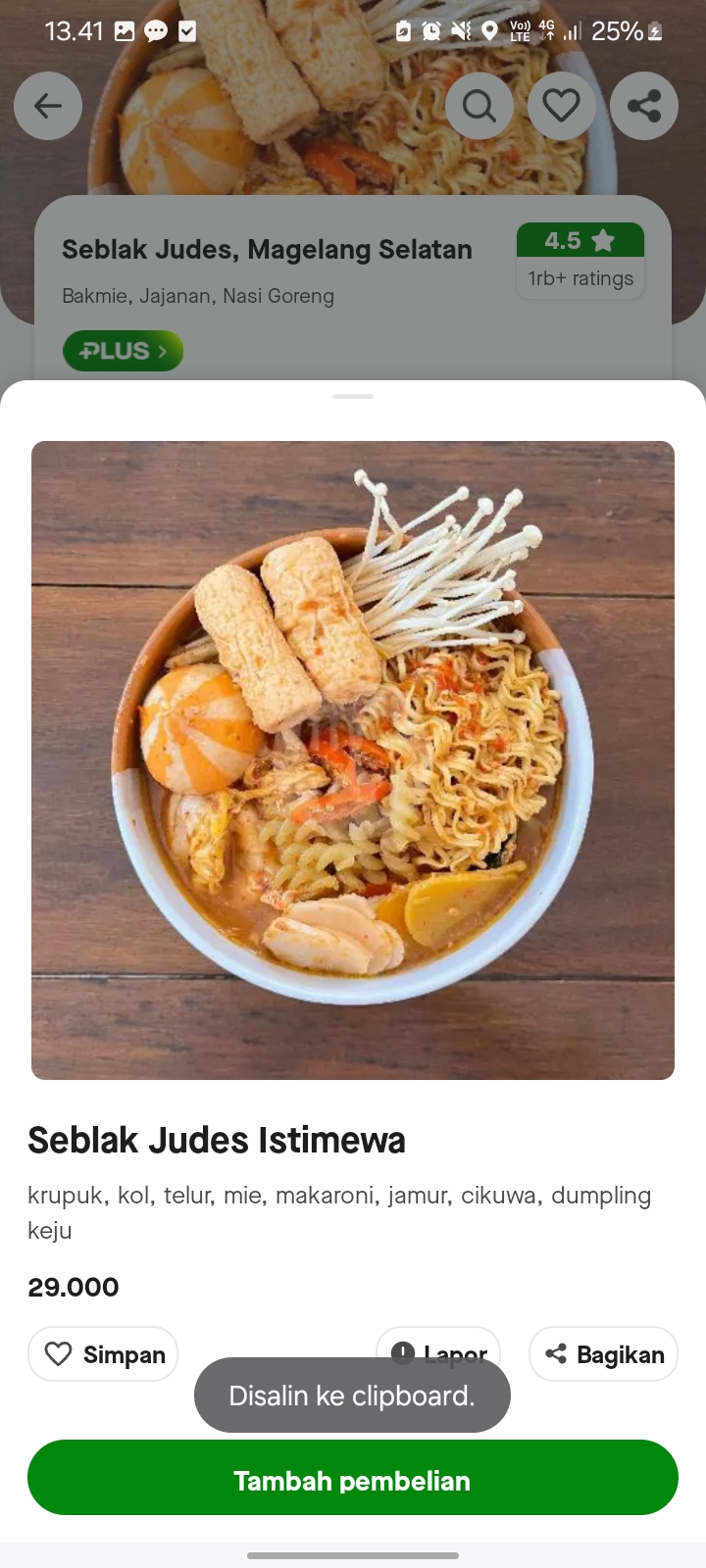 Seblak Judes Istimewa