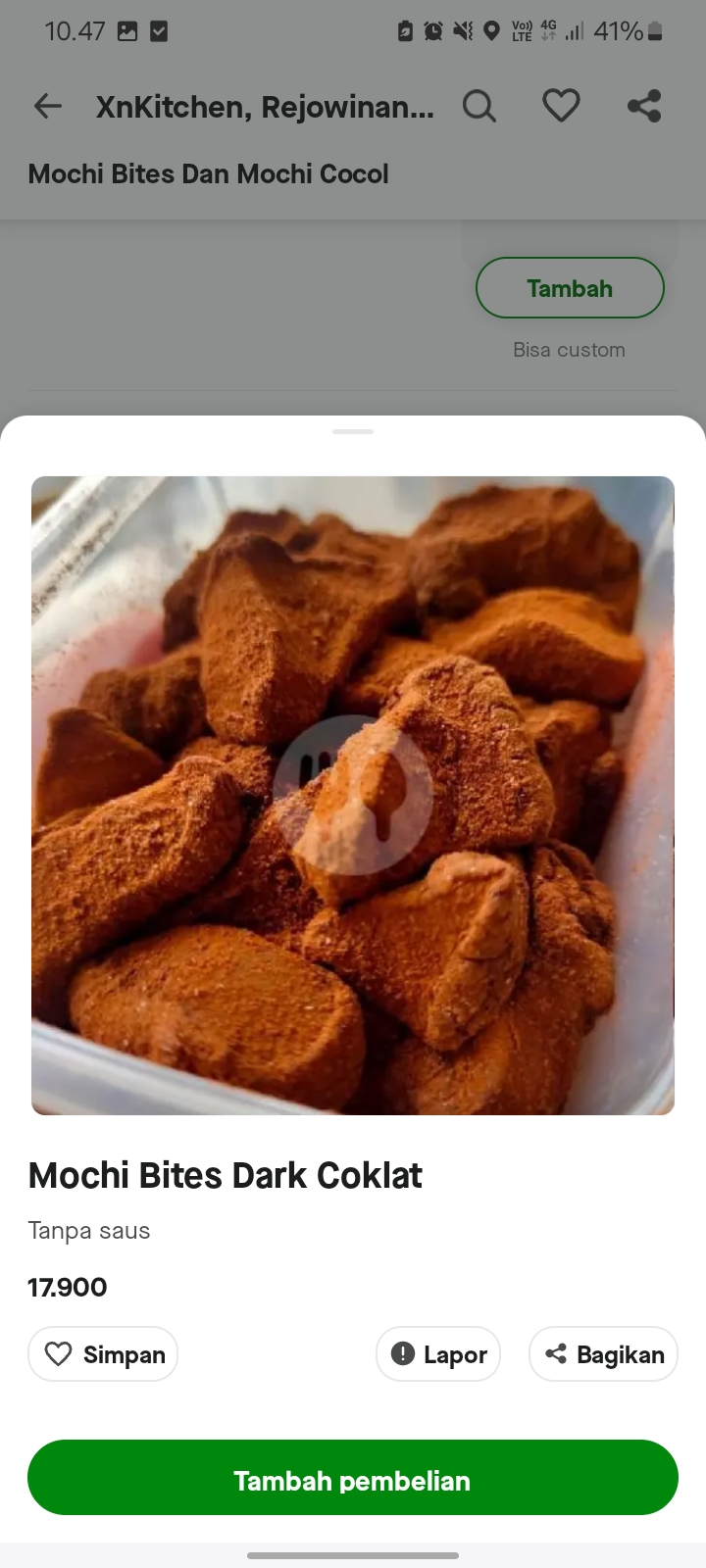 Mochi Bites Dark Coklat