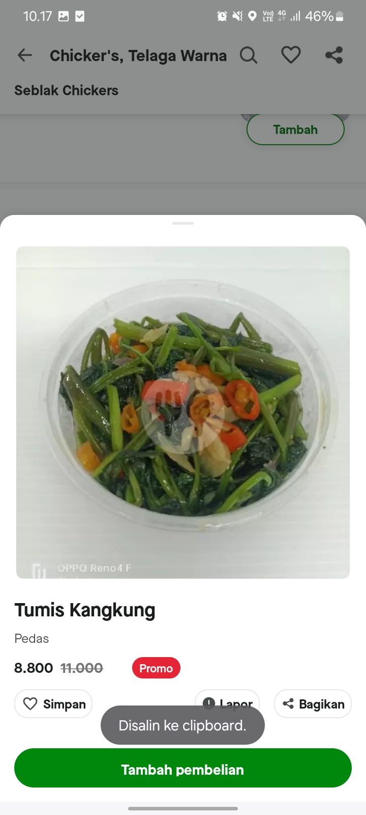 Tumis Kangkung