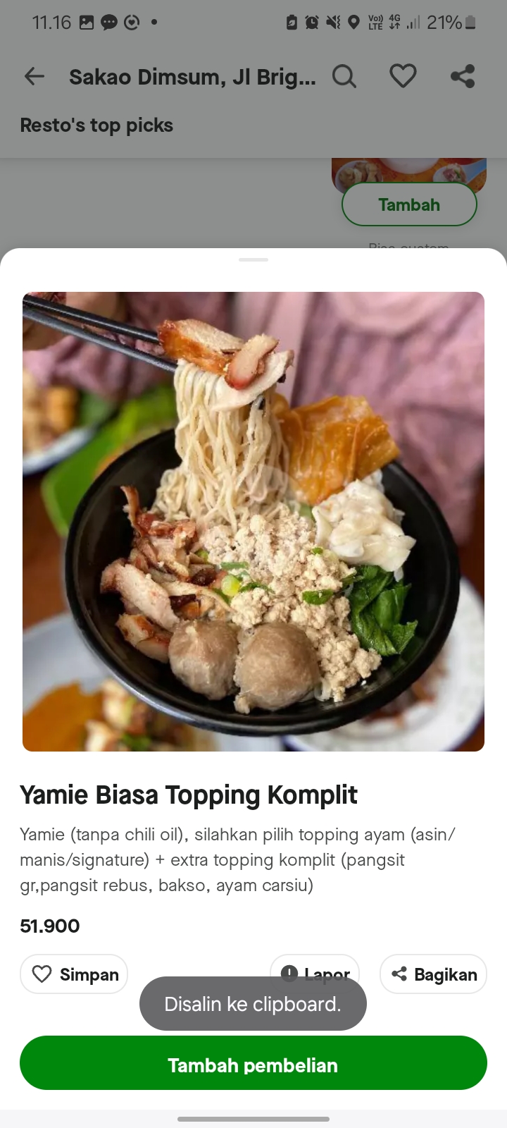 Yamie Biasa Topping Komplit