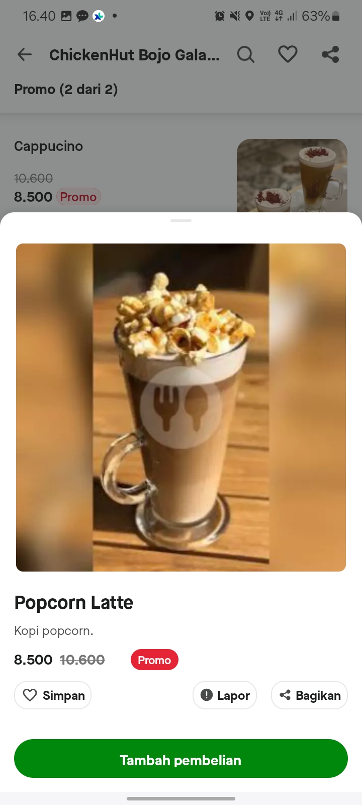 Popcorn Latte