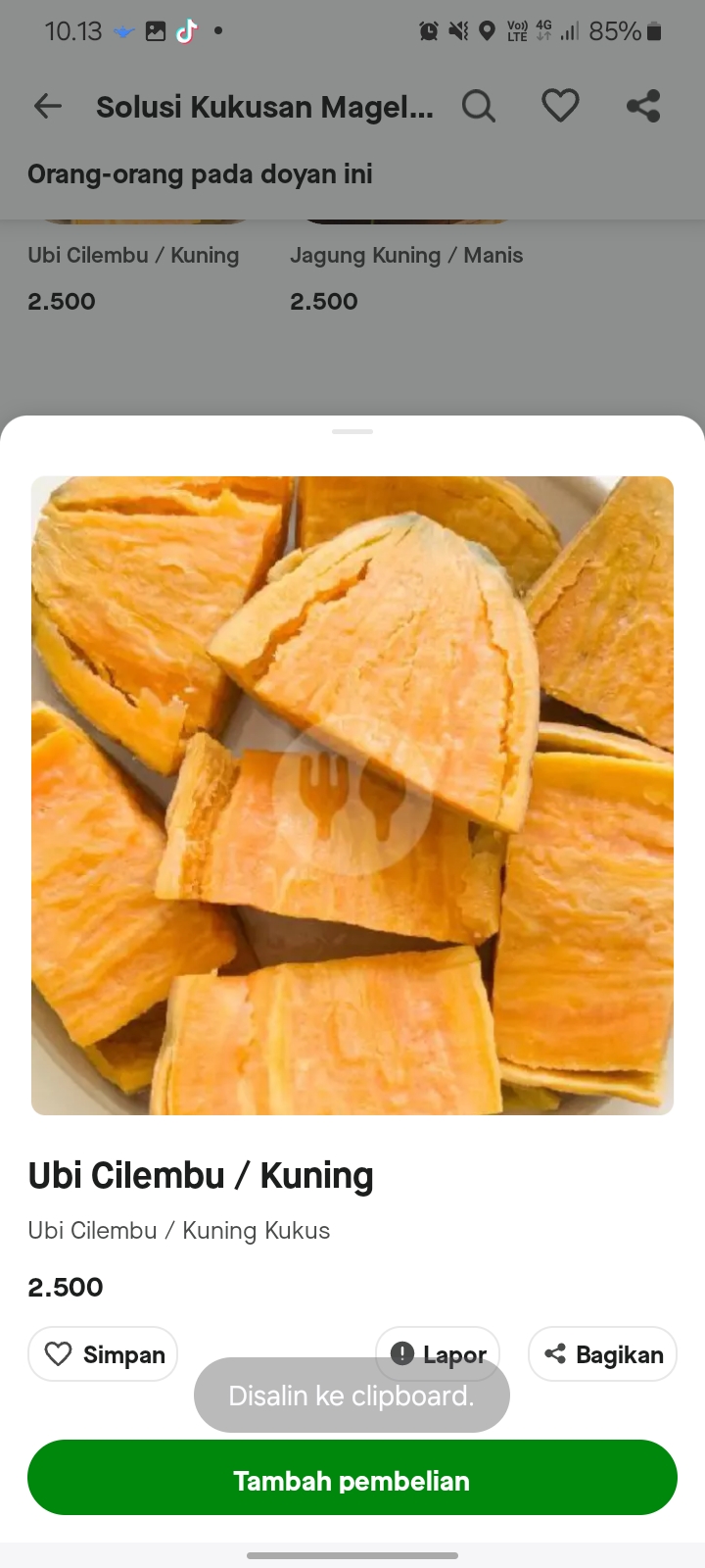 Ubi Cilembu / Kuning