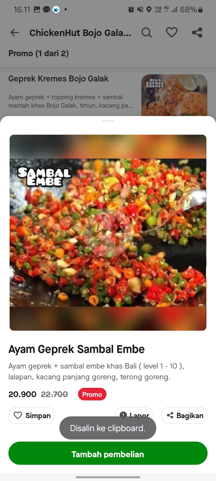 PaHe RiceBox Sambal Embe