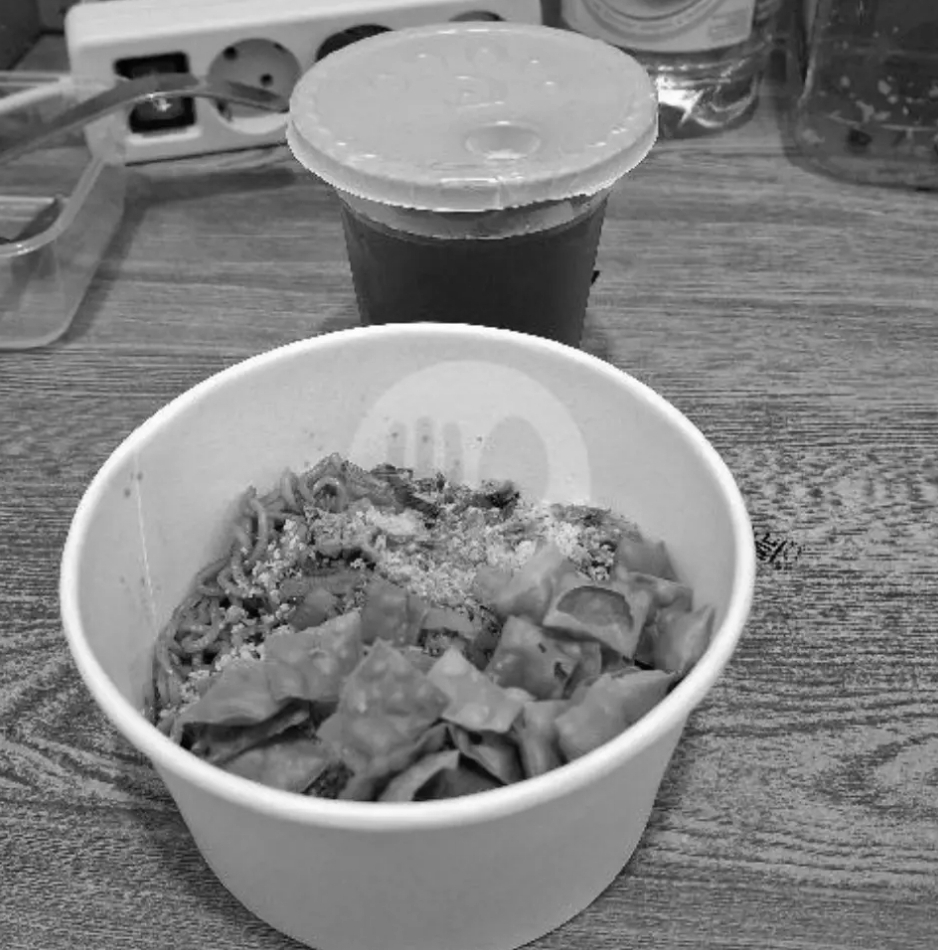 Paket mie ori + es teh